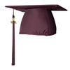 Matte Maroon Graduation Cap & Tassel by Wholesale Grad Supply