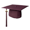 Matte Maroon Graduation Cap & Tassel by Wholesale Grad Supply