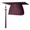 Matte Maroon Graduation Cap & Tassel by Wholesale Grad Supply