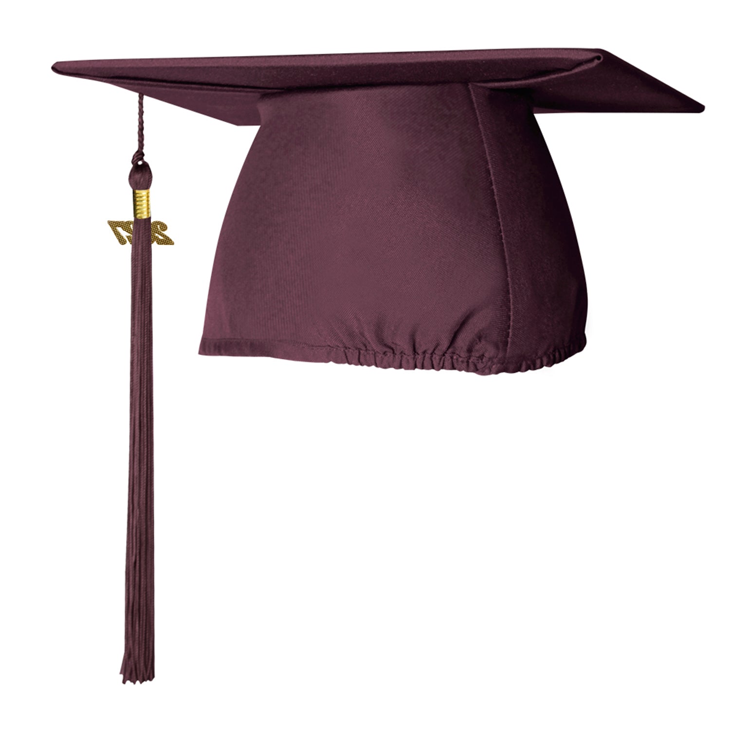 Matte Maroon Graduation Cap & Tassel by Wholesale Grad Supply