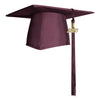Matte Maroon Graduation Cap & Tassel by Wholesale Grad Supply