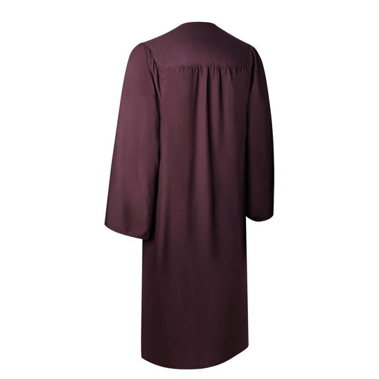 Matte Maroon Graduation Gown by Wholesale Grad Supply