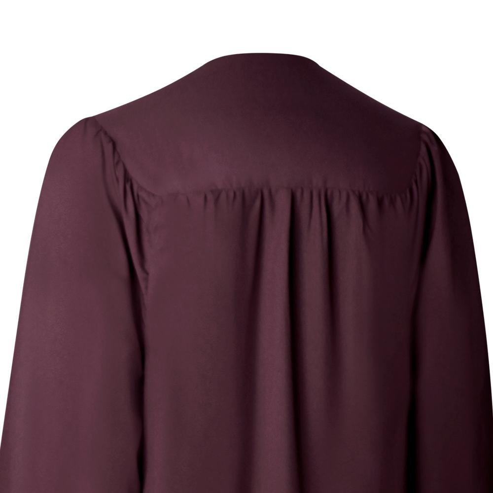 Matte Maroon Graduation Gown by Wholesale Grad Supply