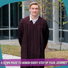 Matte Maroon Graduation Gown by Wholesale Grad Supply