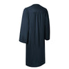 Matte Navy Blue Graduation Gown by Wholesale Grad Supply