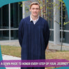 Matte Navy Blue Graduation Gown by Wholesale Grad Supply
