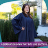 Matte Navy Blue Graduation Gown by Wholesale Grad Supply