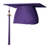Matte Purple Graduation Cap & Tassel by Wholesale Grad Supply