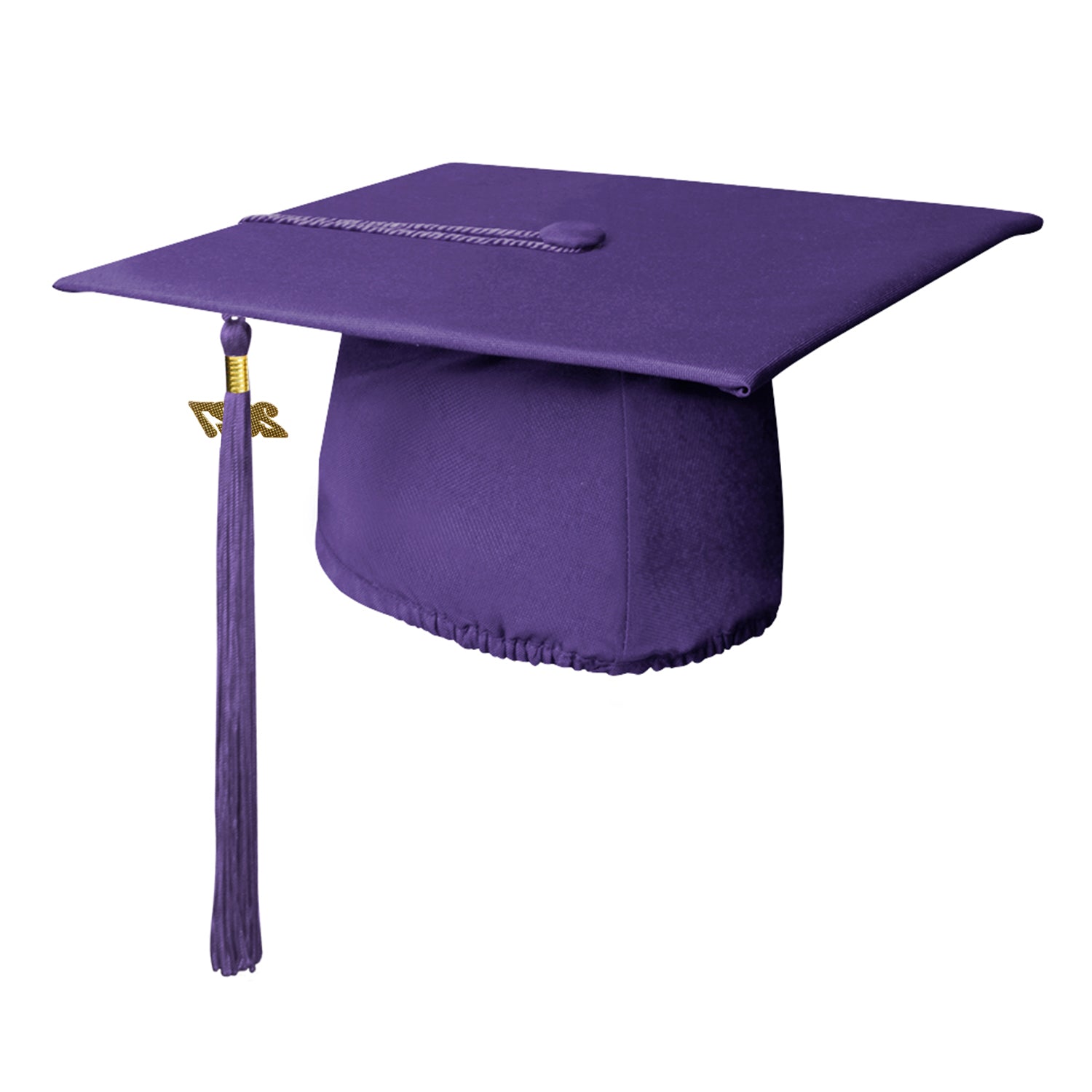 Matte Purple Graduation Cap & Tassel by Wholesale Grad Supply