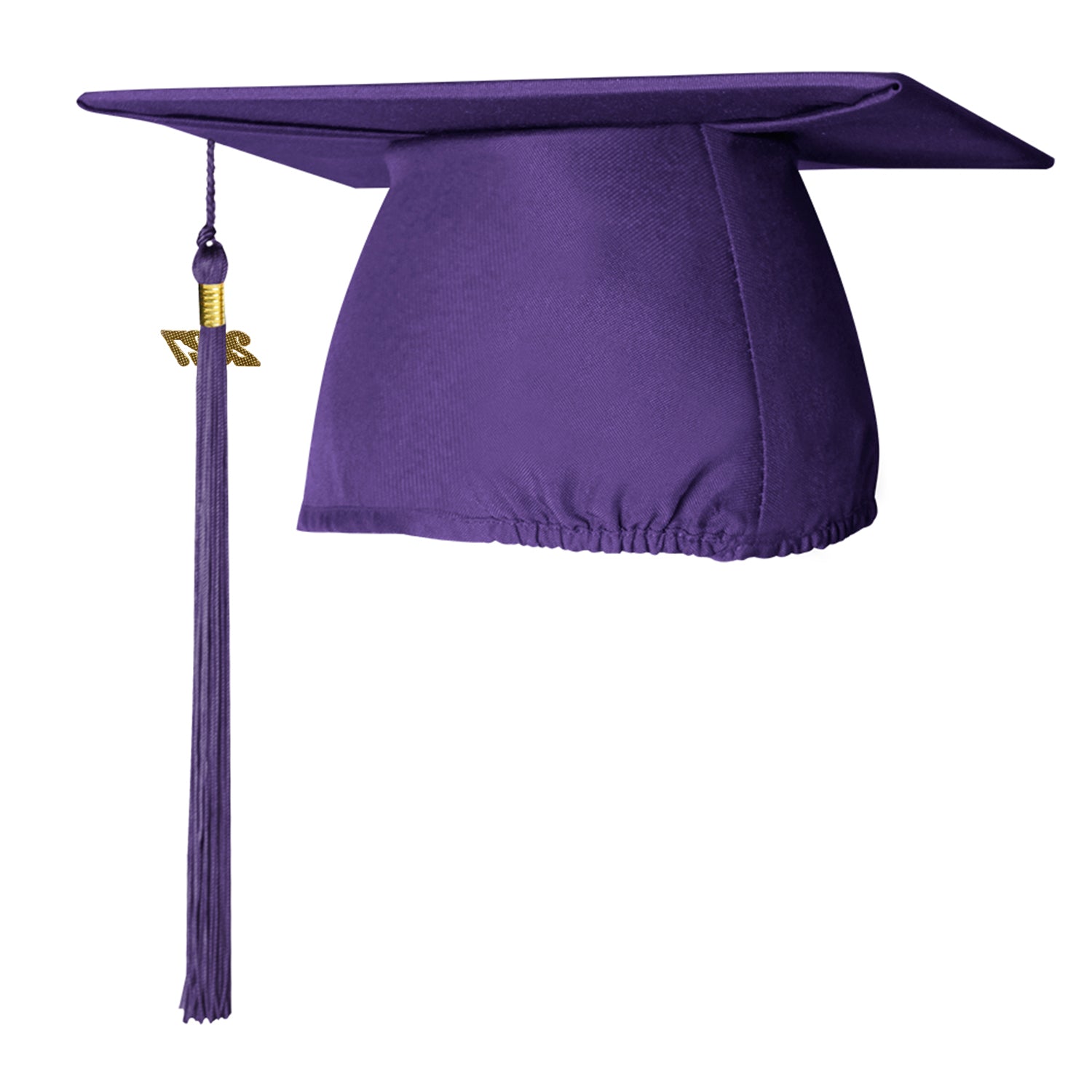 Matte Purple Graduation Cap & Tassel by Wholesale Grad Supply
