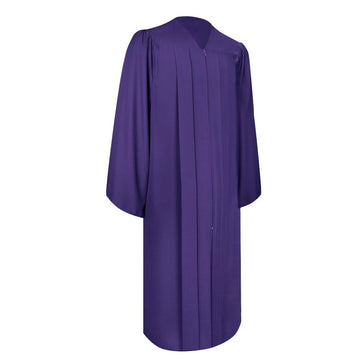 Matte Purple Graduation Gown by Wholesale Grad Supply