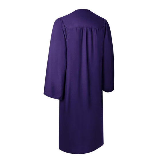 Matte Purple Graduation Gown by Wholesale Grad Supply