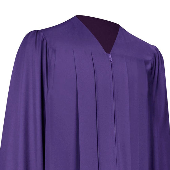 Matte Purple Graduation Gown by Wholesale Grad Supply