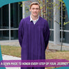 Matte Purple Graduation Gown by Wholesale Grad Supply