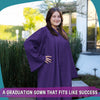 Matte Purple Graduation Gown by Wholesale Grad Supply