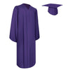 Matte Purple Graduation Gown & Cap by Wholesale Grad Supply