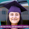 Matte Purple Graduation Gown & Cap by Wholesale Grad Supply