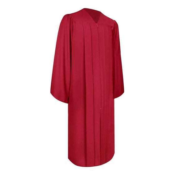Matte Red Graduation Gown by Wholesale Grad Supply