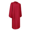 Matte Red Graduation Gown by Wholesale Grad Supply