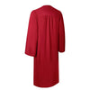 Matte Red Graduation Gown by Wholesale Grad Supply