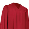 Matte Red Graduation Gown by Wholesale Grad Supply