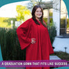 Matte Red Graduation Gown by Wholesale Grad Supply