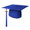 Matte Royal Blue Graduation Cap & Tassel by Wholesale Grad Supply