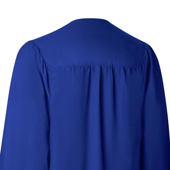 Matte Royal Blue Graduation Gown by Wholesale Grad Supply