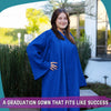 Matte Royal Blue Graduation Gown by Wholesale Grad Supply
