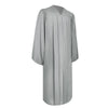 Matte Silver Graduation Gown by Wholesale Grad Supply