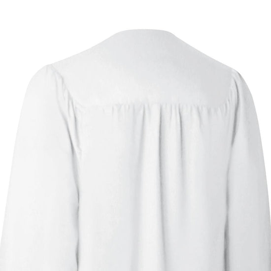 Matte White Graduation Gown by Wholesale Grad Supply