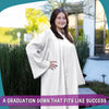 Matte White Graduation Gown by Wholesale Grad Supply