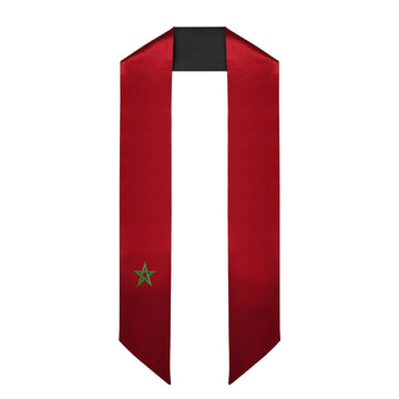 Morocco International Graduation Stole/Sash Study Abroad Graduate by Wholesale Grad Supply
