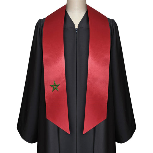 Morocco International Graduation Stole/Sash Study Abroad Graduate by Wholesale Grad Supply