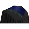 Navy Blue Class of 2025 Graduation Stole/Sash with Classic Tips by Wholesale Grad Supply
