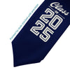 Navy Blue Class of 2025 Graduation Stole/Sash with Classic Tips by Wholesale Grad Supply