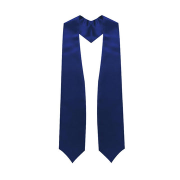 Navy Blue Graduation Stole by Wholesale Grad Supply