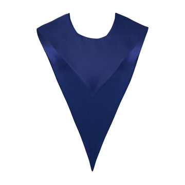 Navy Blue Graduation V-Stole by Wholesale Grad Supply