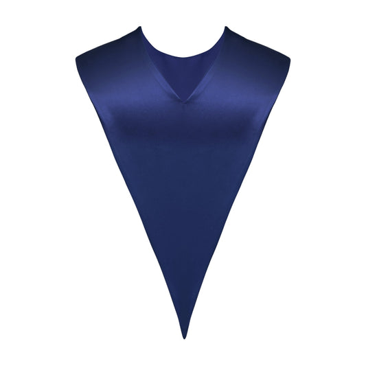 Navy Blue Graduation V-Stole by Wholesale Grad Supply