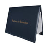 Navy Blue Imprinted Diploma Cover for 8.5" x 11" diploma by Wholesale Grad Supply
