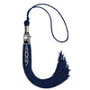Navy Blue Tassel with Photo Frame Charm and Stacked Date Drop by Wholesale Grad Supply