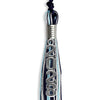 Navy Blue/Light Blue/Silver Mixed Color Graduation Tassel with Silver Stacked Date Drop by Wholesale Grad Supply