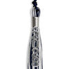 Navy Blue/Silver/White Mixed Color Graduation Tassel with Silver Stacked Date Drop by Wholesale Grad Supply