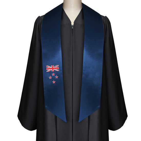 New Zealand International Graduation Stole/Sash Study Abroad Graduate by Wholesale Grad Supply
