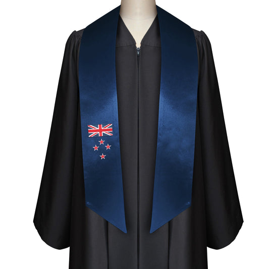New Zealand International Graduation Stole/Sash Study Abroad Graduate by Wholesale Grad Supply