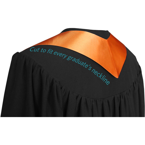 Orange Class of 2026 Graduation Stole/Sash with Classic Tips by Wholesale Grad Supply