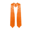 Orange Graduation Stole by Wholesale Grad Supply
