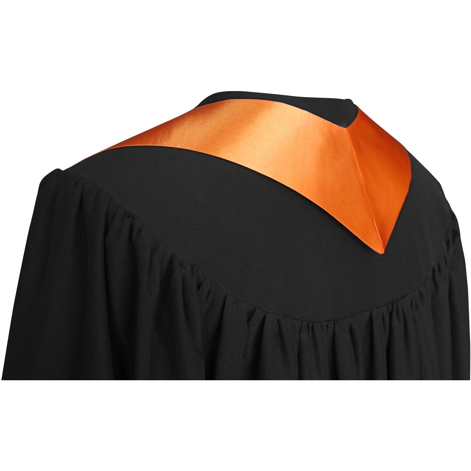 Orange Graduation Stole by Wholesale Grad Supply
