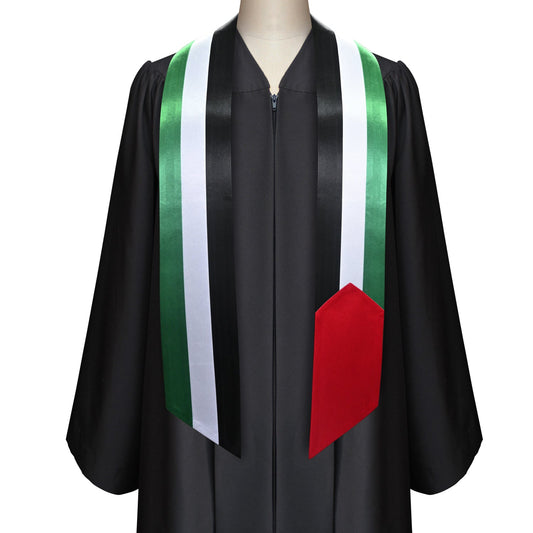 Palestine International Graduation Stole/Sash Study Abroad Graduate by Wholesale Grad Supply