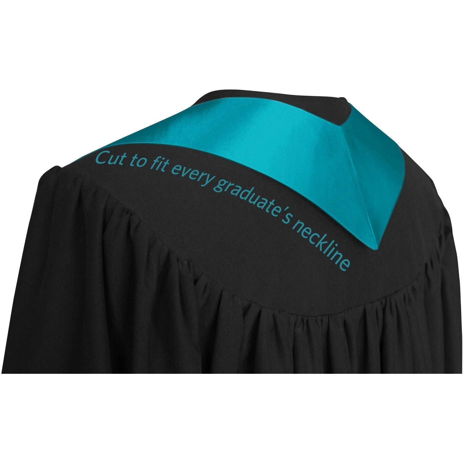 Peacock Class of 2025 Graduation Stole/Sash with Classic Tips by Wholesale Grad Supply